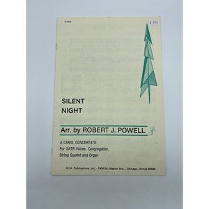 Silent Night Robert J. Powell Choral Concertato Sheet Music G-2522 GIA Pub 1982